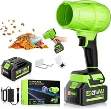 Cordless Leaf Blower 400000RPM – Handheld Electric Jet Blower with 4.0Ah Batteri