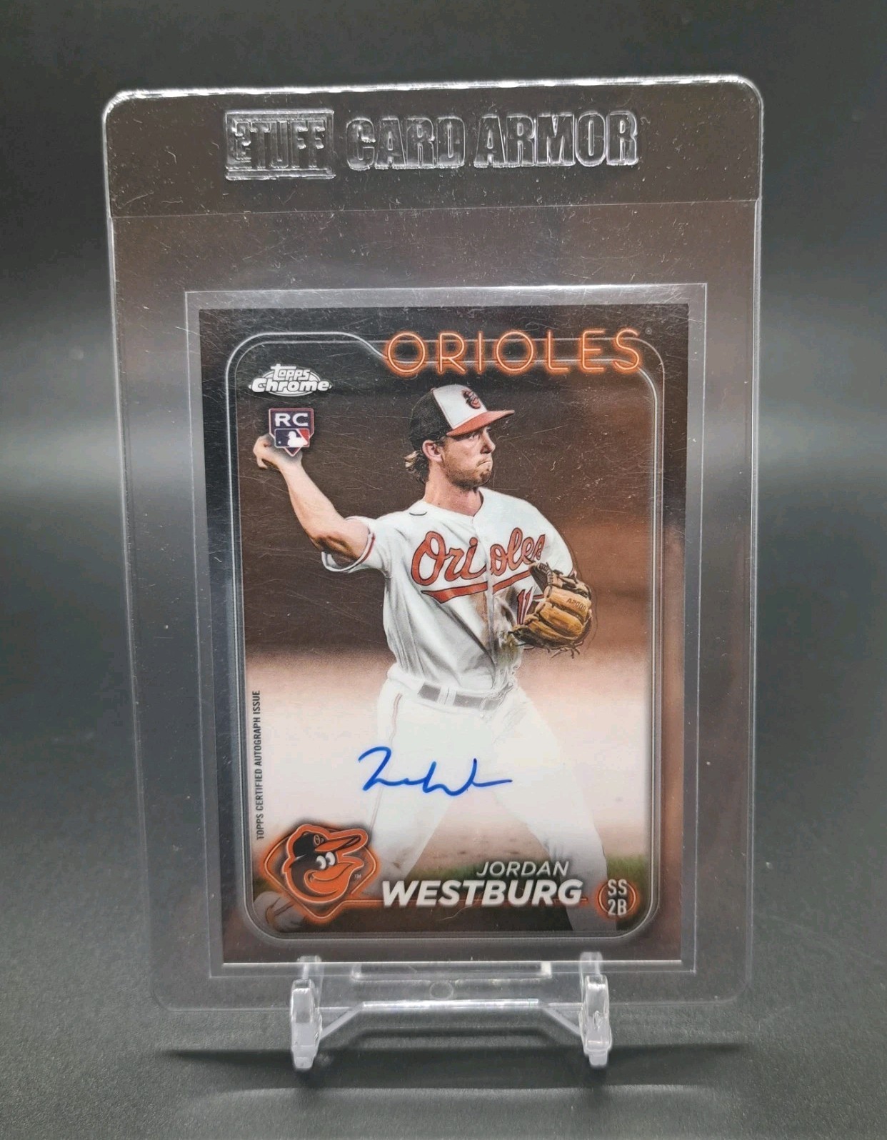 2024 Topps Chrome Jordan Westburg Rookie RC Auto #RA-JWE Baltimore Orioles