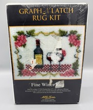 MCJ Textiles Fine Wines Graph N Latch Rug KIt