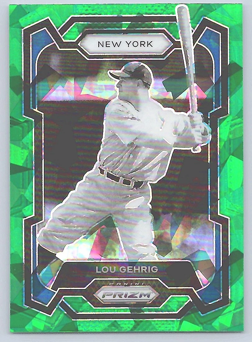 2024 Panini Prizm - Lou Gehrig #109 Green Ice Prizm