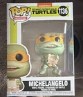 Funko Pop! Movies TMNT Michelangelo #1136 Vinyl Figure Green/Orange 2021