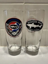 Pair Of Dogfish Head / Grateful Dead Pint Glasses!!!