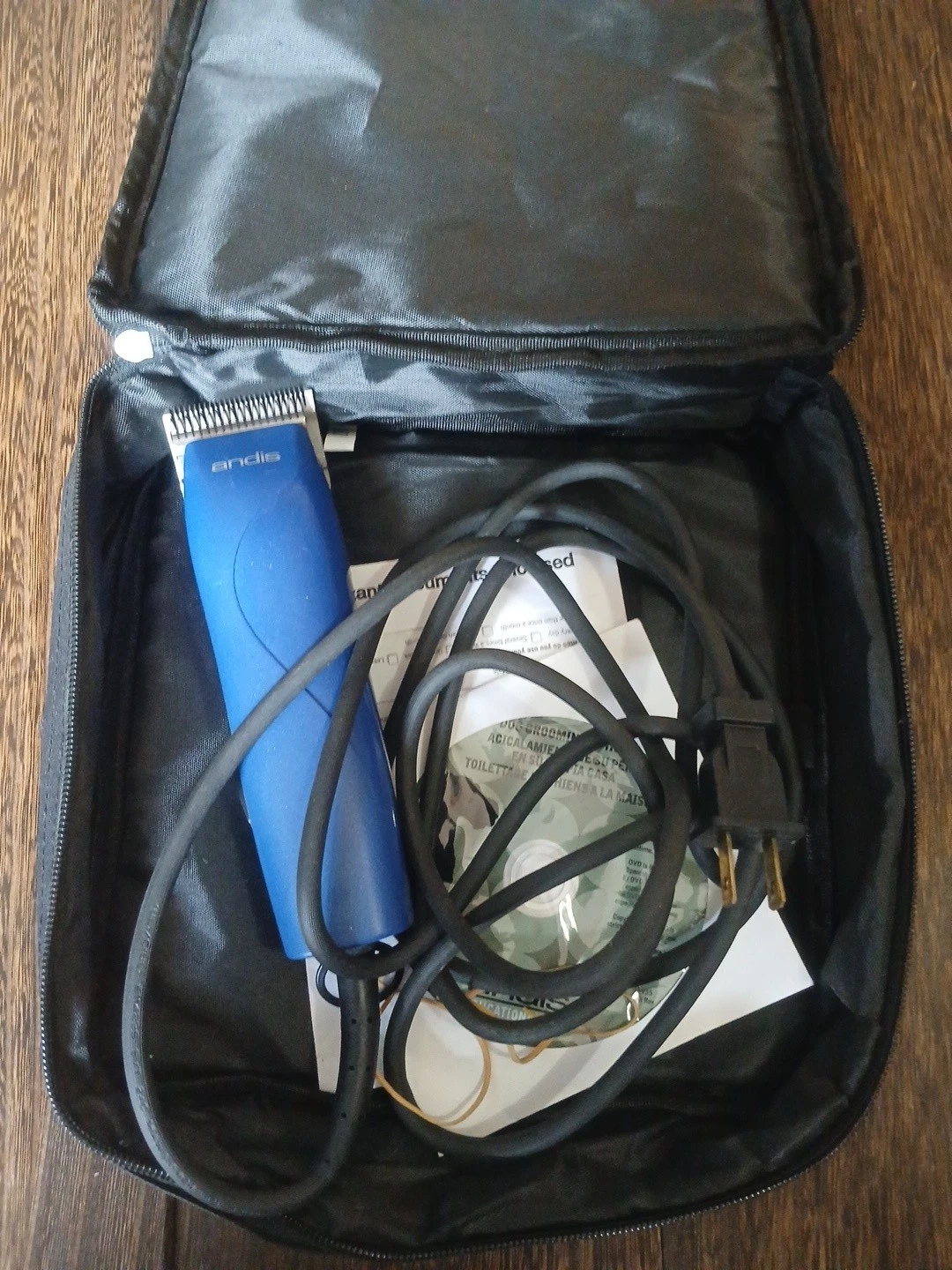 Purple Andis MBG2 EasyClip Pro Pet Grooming Clippers W/ #10 Blade & Bag TESTED
