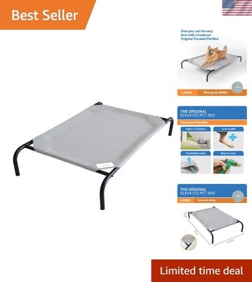 Elevated Cooling Dog Bed - Breathable, Moisture-Resistant & Eco-Friendly, Large