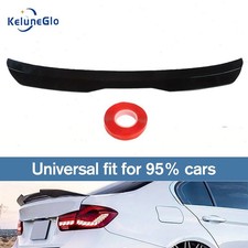 Car Rear Roof Lip Trunk Spoiler Rear Wing Black Universal Fit For 95 Cars Car Rear Roof Lip Trunk Spoiler Rear Wing Black Universal Fit For 95 Cars