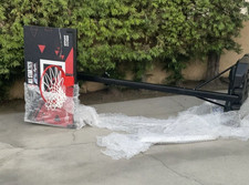 Intuit Dome NBA All-Star 2026 Adjustable Portable Basketball Hoop Black Red