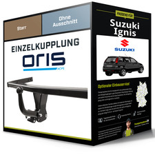 Starre Anhängerkupplung für SUZUKI Ignis 09.2003-12.2007 II Typ MH Oris NEU