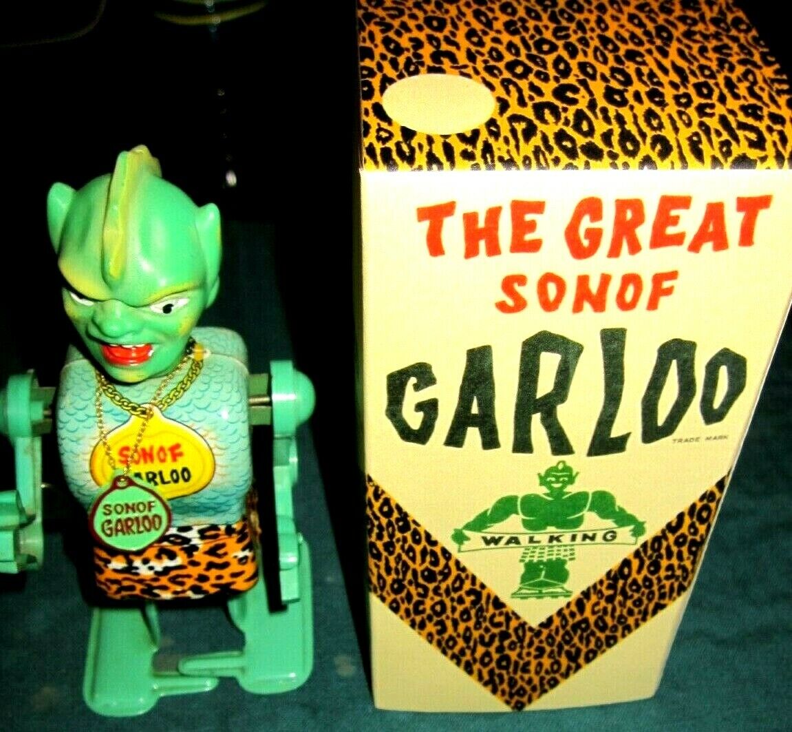 Vintage Son Of Great Garloo 1960s Wind-Up Toy Marx Toys-Works-w/Box