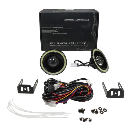 White LED Halo Fog Lamps driving light Kit for 2005-2009 Subaru Outback 08 - Picture 4 of 9