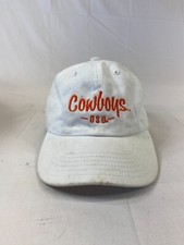 OSU Cowboys Youth Baseball Cap Stretchy Hat White Orange Oklahoma RIchardson