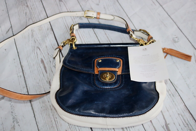 COACH 19031 LEGACY WILLIS Navy Soft LEATHER BAG 70th ANNIVERSARY