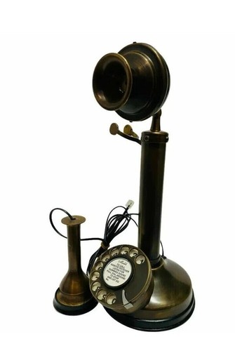ROTARY DIAL CANDLESTICK Beautiful Home wear Landline Telephone - 第 2/12 張圖片