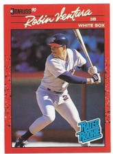 1990 Donruss #28 Robin Ventura Chicago White Sox Rookie Baseball Card Mint. rookie card picture