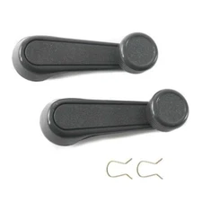 Pair Window Crank Handle Grey For Toyota Pickup Hilux LN50 LN60 YN60 1972 - 1988