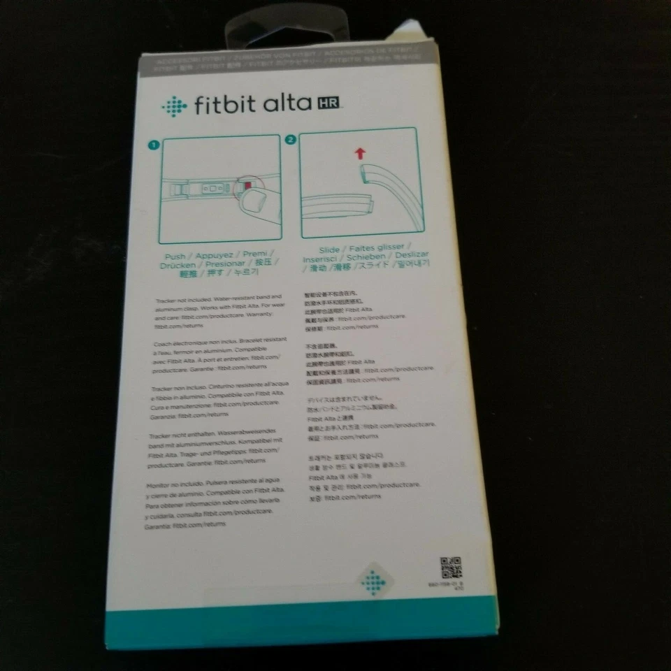 Banda de repuesto Fitbit Alta HR/Alta - pequeña, banda clásica coralina (nueva en caja) Foto 2 de 2