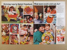 1978 Mattel Preschool Toys tuff stuff shopping cart farmer says vintage print Ad