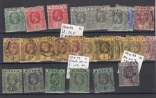 Nigeria KGV 1914/29 Set To 2s 6d With Shades SG1/9 Fine Used BP13618