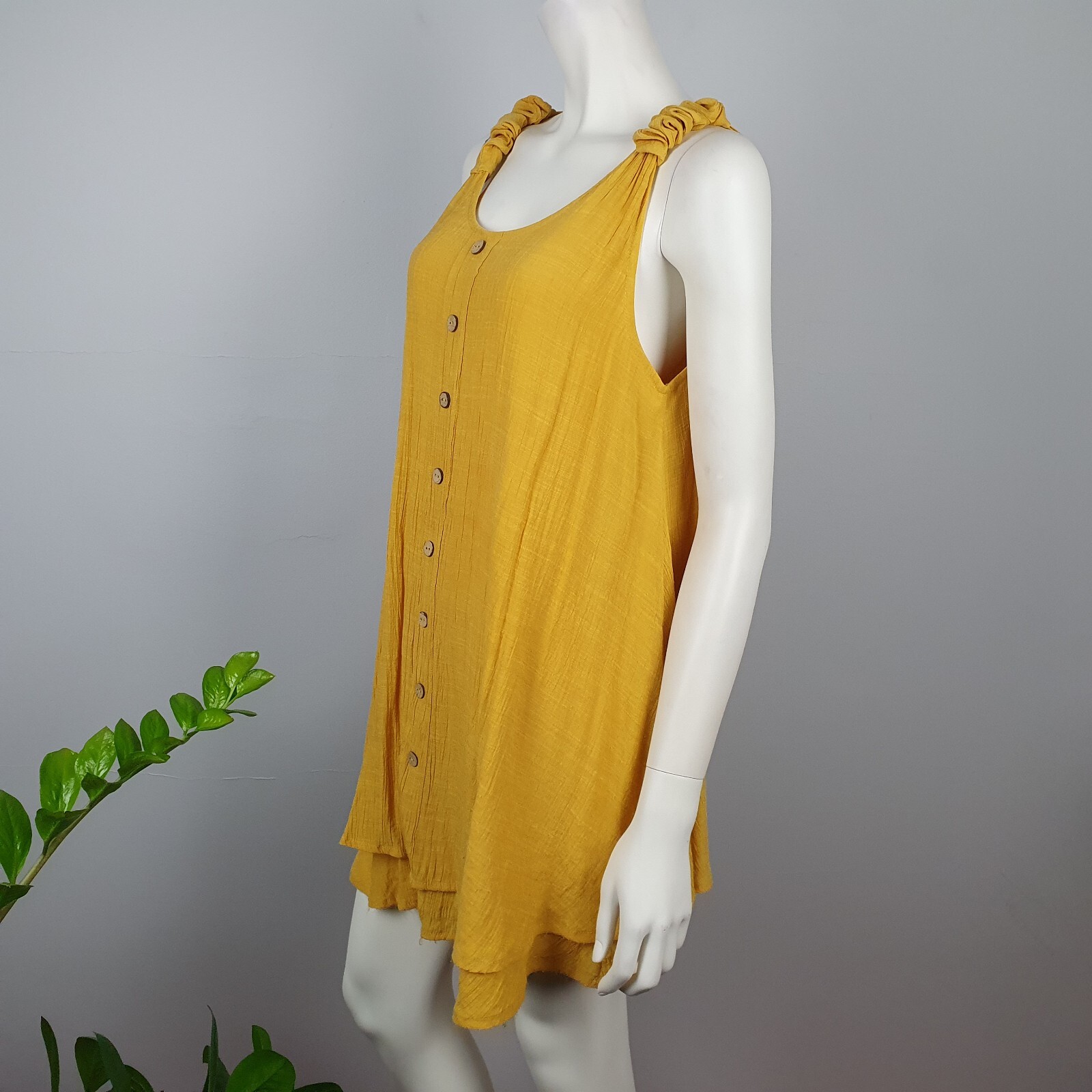 Virtuelle TS Taking Shape Plus Size 12 Yellow Tun… - image 5