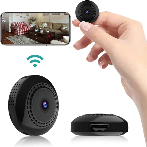 FYLCTEI Mini Camera WiFi Wireless Nanny Cam, 1080p HD Home Security camera