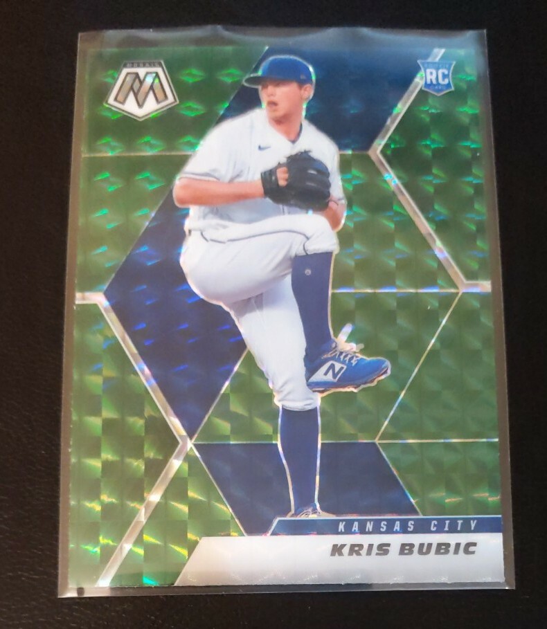 2021 Panini Mosaic Kris Bubic RC Green Mosaic Prizm Parallel #225