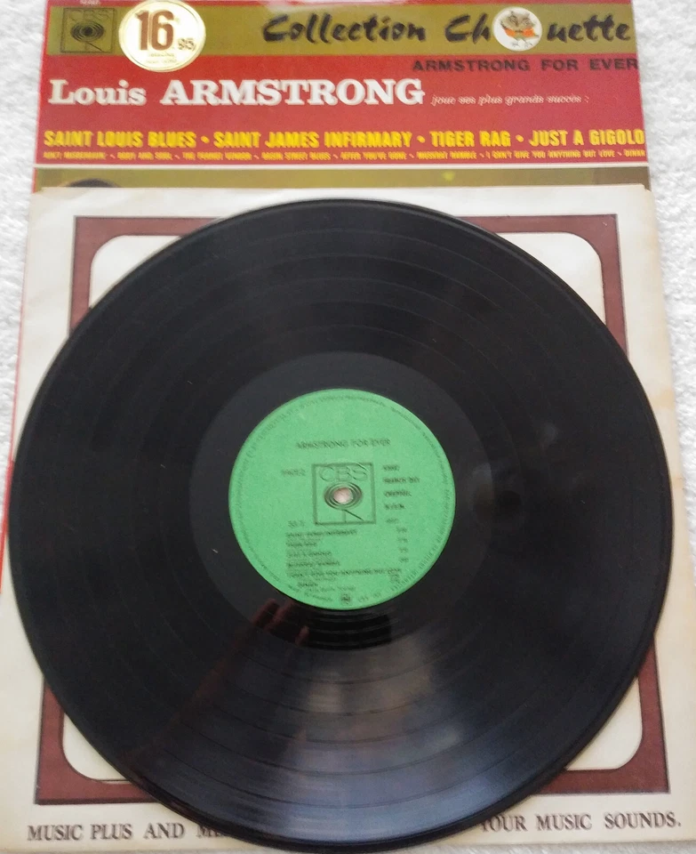Louis Armstrong – Armstrong For Ever Vinyl LP - French - CBS Records - Image 3 of 3