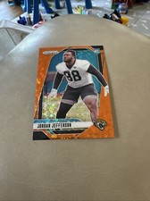 2024 Panini Prizm Jordan Jefferson RC Orange Disco Prizm Jaguars Rookie #358