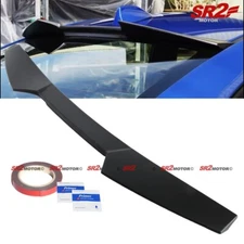For 15-21 Subaru WRX STI Glossy Black ABS Rear Roof Spoiler Wing Window Visor
