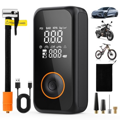 Tire Inflator Portable Air Compressor,3X Faster Inflation Air Pump for Car Ti...