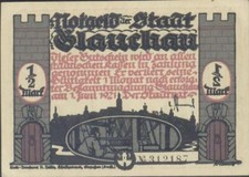 Pieniądze awaryjne : Glauchau -1/2Mark - Kiełbasa