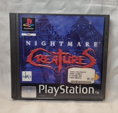 Nightmare Creatures Sony PlayStation 1 Spiel + Anleitung + Hülle USK 18 Selten!