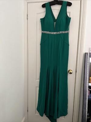 green emerald velvet dress Pia Michi 1832 main image 1