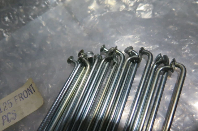 HONDA S90 CS90 CL90 CB100 CG110 CG125 CL100 FRONT SPOKE 36 PC 172 mm. SET NOS Foto 3 de 4