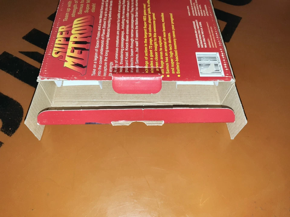 ## Super Metroid for Nintendo Snes / super nintendo - UK Big Box Version ## - Image 4 of 4