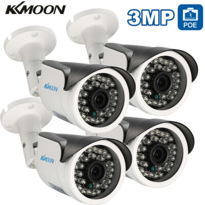 LOT KKmoon 3MP POE IP Camera Security Camera Support P2P Android