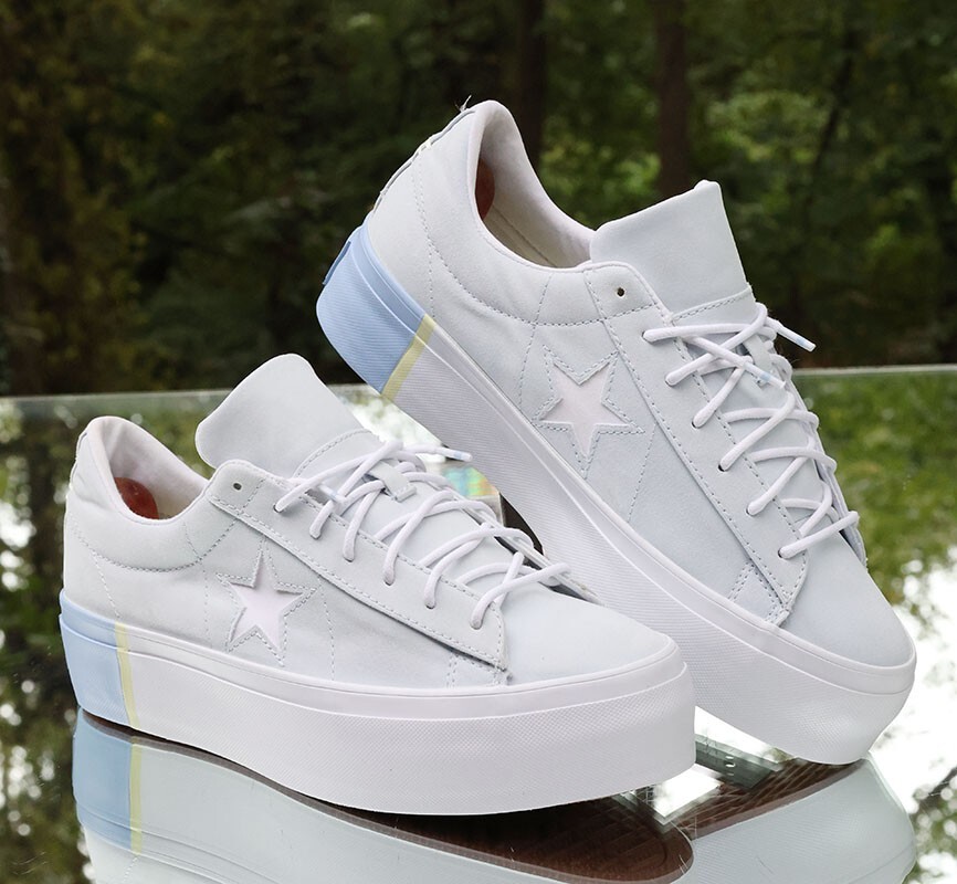 Converse CT All Star One Star Platform Blue Women's Size 9.5