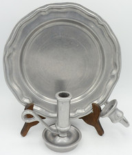 Lot of 2 Carson Casting Company Candle Holders - Wall Plate Sconce & Chambestick