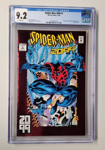 Spider-Man 2099 #1 CGC 9.2 New Slab - Origin Miguel O'Hara - Red Foil Cover