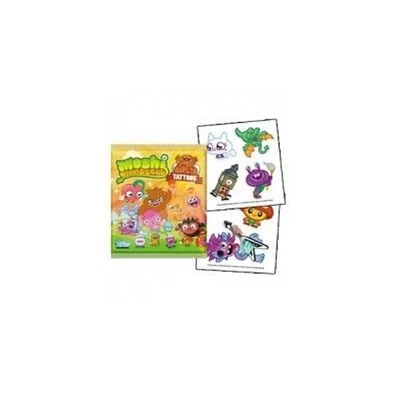 MOSHI MONSTERS TEMPORÄRES TATTOO-PACK (1er-Pack) SERIE 2 TATTOOS - EINFACH ZU BEDIENEN