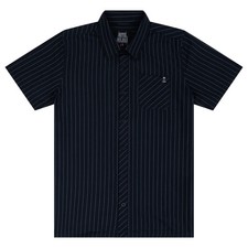 METAL MULISHA THROWBACK Men's S/S Woven Shirt - Black - Size Large - NWT