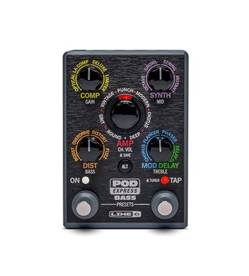 Line 6 POD EXPRESS BASS Multi-Effects Simulator (Red) NEW