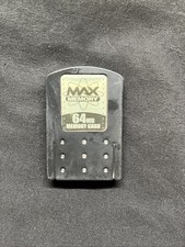 Max Memory PlayStation 2 PS2 64MB Black Memory Card Tested Working