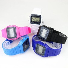 F 91W Classic Digital Resin Strap Watch Stopwatch Chronograph Sport Unisex Men.