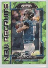 2021 Panini Prizm New Recruits Green Ice Prizm Trevor Lawrence #NR-1 0u0o