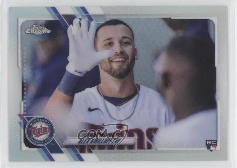 2021 Topps Chrome Image Variation SP (White Jersey Smiling) Alex Kirilloff p7m