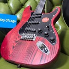 solid S-T electric guitar red light SSS pickups Rounded fret Edge stainless Fret
