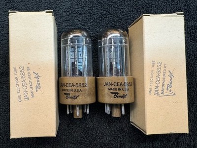 2 NOS NIB Matched Bendix JAN 5852 Rectifier Tubes USA | eBay