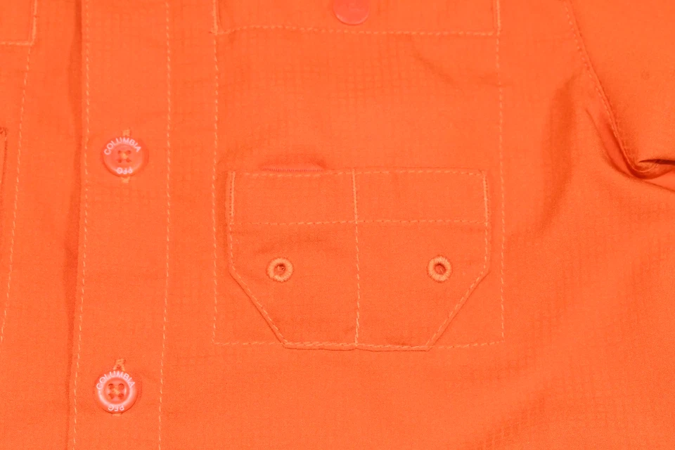 Columbia PFG Clemson Tigers Sports Button Down Short Sleeve Shirt Boy's XS 6/7 - Image 4 of 4