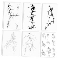 Halloween Face Scars Tattoos Stitch Makeup Temporary Tattoos Stickers for