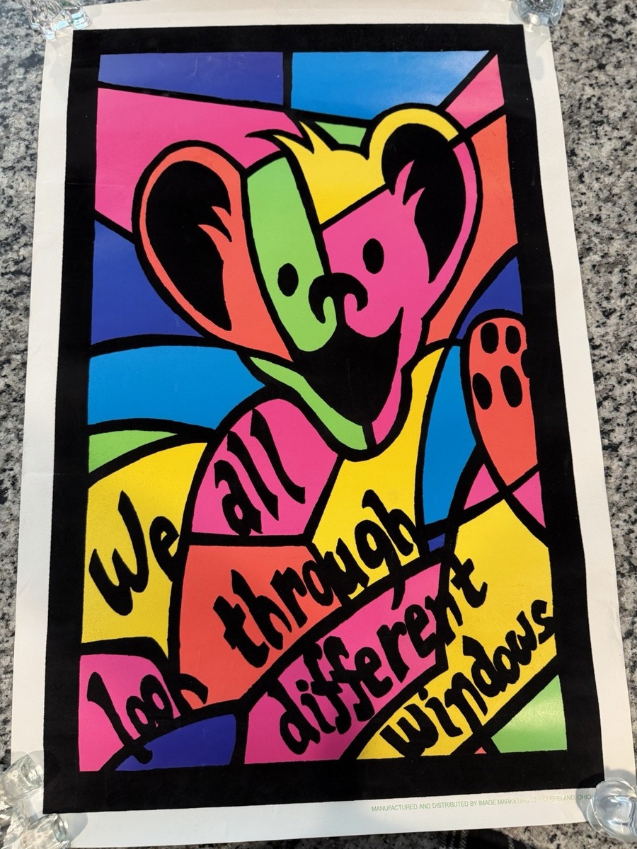 Grateful Dead We All Look Though Different Windows Blacklight