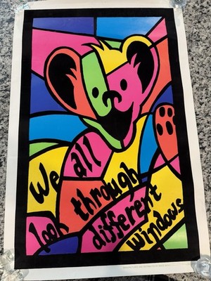 Grateful Dead We All Look Though Different Windows Blacklight